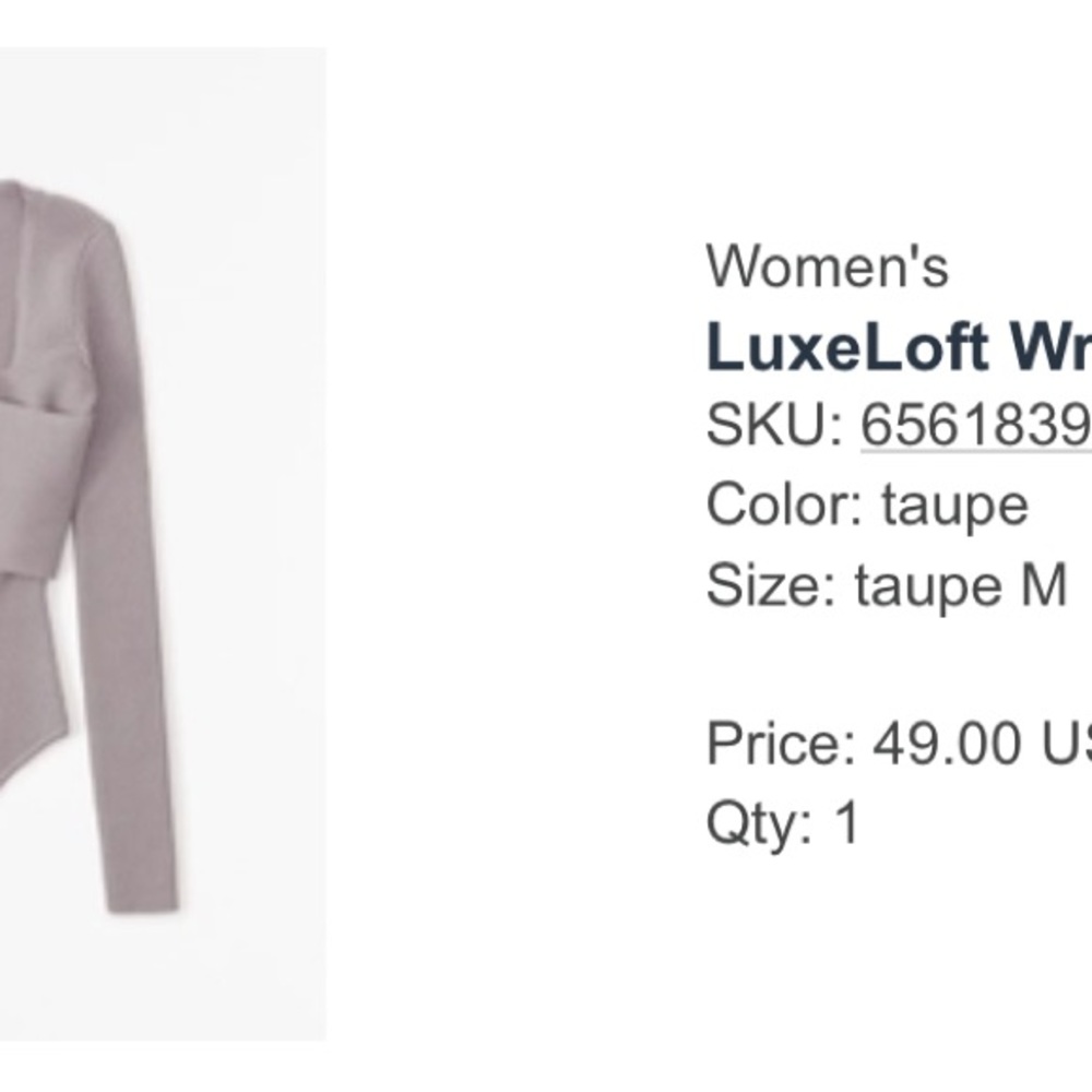 Luxe Loft Taupe Ribbed Bodysuit - Picture 2 of 3